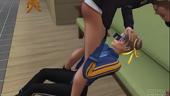 Street fighter girl loves blowjob