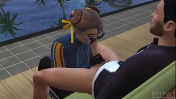 Street fighter girl loves blowjob Street fighter girl loves blowjob