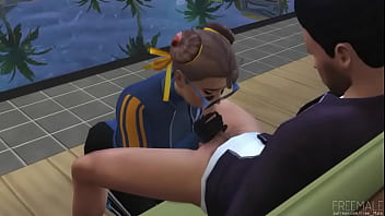 Street fighter girl loves blowjob