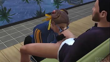 Street fighter girl loves blowjob