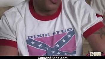 Ebony chick drowned in cum 17