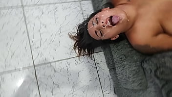 The neighbor arrived unexpectedly and caught the couple in the act of having great sex deep throat sloppy head