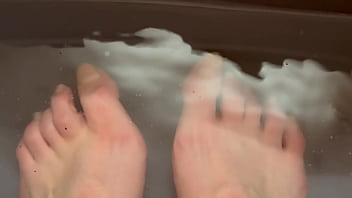All natural long toe nail fetish video closeup toes foot feet