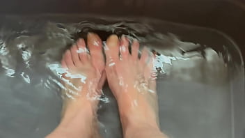 All natural long toe nail fetish video closeup toes foot feet