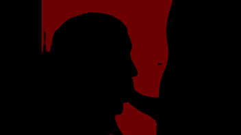 Silueta de rica oral de mi mujer en la cosina