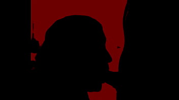 Silueta de rica oral de mi mujer en la cosina