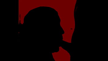 Silueta de rica oral de mi mujer en la cosina