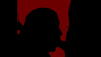 Silueta de rica oral de mi mujer en la cosina