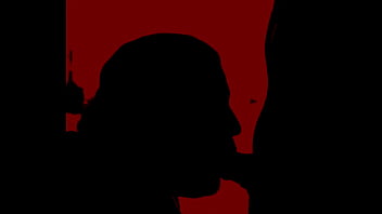 Silueta de rica oral de mi mujer en la cosina