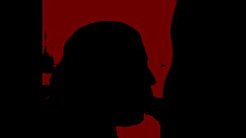 Silueta de rica oral de mi mujer en la cosina