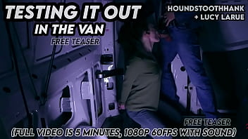 Testing it out in the van