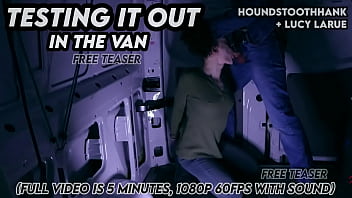 Testing it out in the van