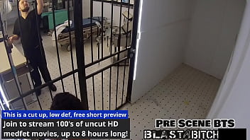 Sandra chappelle's back gets blasted with cum after blowjob