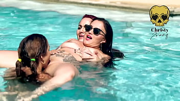 Lesbian pool party