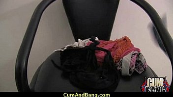 Ebony chick hard fuck in interracial group 9