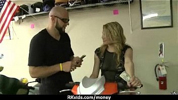 Stunning euro teen gets talked in to giving a blowjob for cash 25