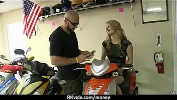 Stunning euro teen gets talked in to giving a blowjob for cash 25