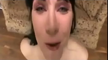 Milf brunnete cum covered