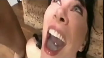 Milf brunnete cum covered