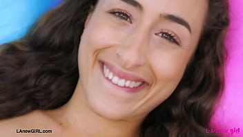 Bombshell brunette naked close up