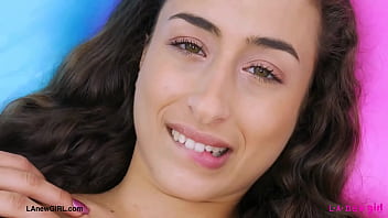 Bombshell brunette naked close up