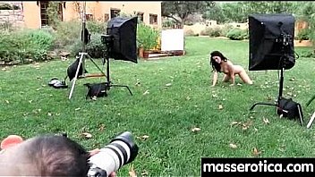 Teen eats milf pussy at oily threesome 19