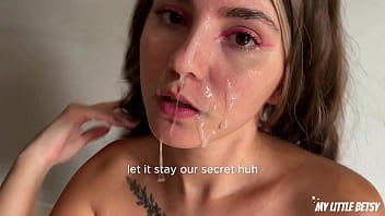 Young and hot bride fantasies huge facial