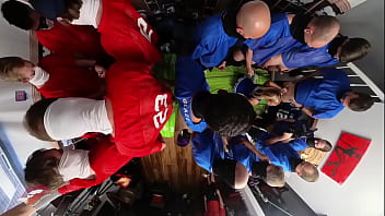 Bts 360 camera view of cheerleader gangbang