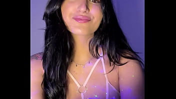 Claudia bavel white lingerie alone in her room in nigth