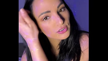 Claudia bavel white lingerie alone in her room in nigth