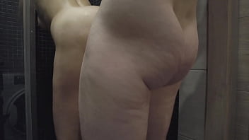 Incredible bathroom blowjob from horny milf