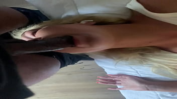 Kim loves sucking cock upside down