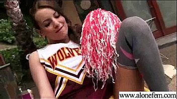 Girl strip and insert in holes all kind of stuffs vid 11