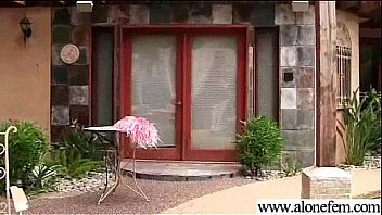 Girl strip and insert in holes all kind of stuffs vid 11