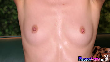 Petite blonde german hottie expressing her juicy pussy