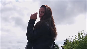 Public smoking fetish with denice klarskov