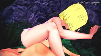 Androide 18 es infiel en el bosque