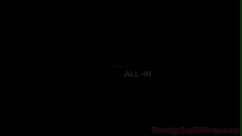 Busty amateur babe interviewed about shoot