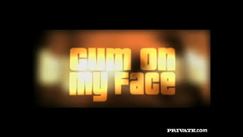 Sarah gives a great blowjob and gets a facial cumshot too