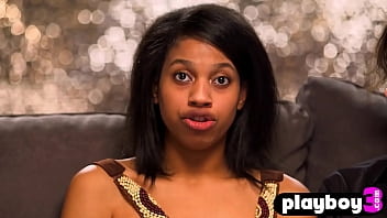 Horny babe swallows guys penis