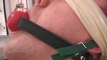 Kinky milf is sex slave in weird bondage