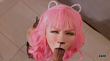 Beautiful and innocent halloween cosplay follows her master's commands pov