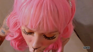 Beautiful and innocent halloween cosplay follows her master's commands pov