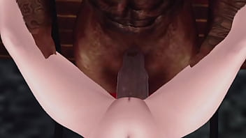 Stretching her holes