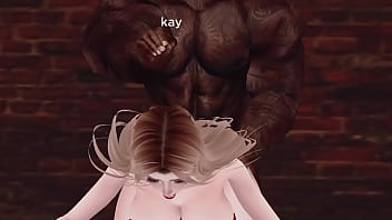 Stretching her holes