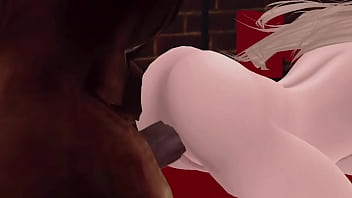 Stretching her holes