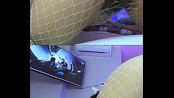 Fills her ass with milk