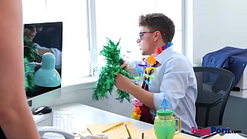 Blonde coworker crystal clark fucks her way to the top