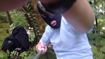 Masturbation in the cruising woods