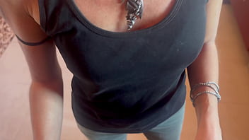 I’m washing the dishes whant do you want a blowjob hot wife in the kitchen